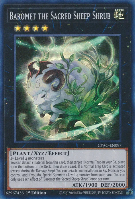 Baromet the Sacred Sheep Shrub [CYAC-EN097] Super Rare - for just $0.15! 