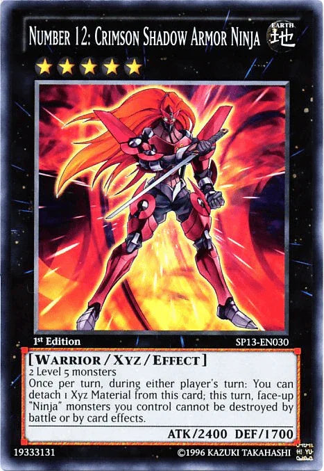 Number 12: Crimson Shadow Armor Ninja [SP13-EN030] Common - for just $1! 