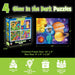 Glow in the Dark 100 Piece Jigsaw Puzzles - 4-Pack V2 - for just $14.99! 