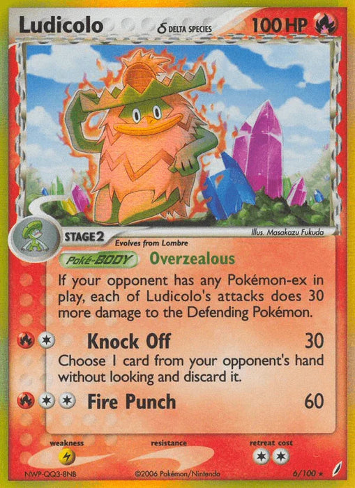 Ludicolo (6/100) (Delta Species) [EX: Crystal Guardians] - for just $10.95! 