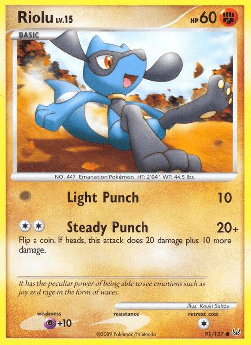 Riolu (91/127) [Platinum: Base Set] - for just $0.20! 
