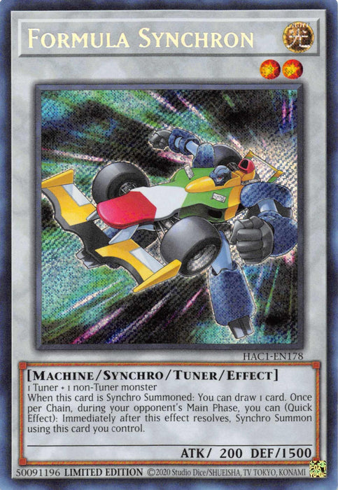 Formula Synchron [HAC1-EN178] Secret Rare - for just $0.25! 