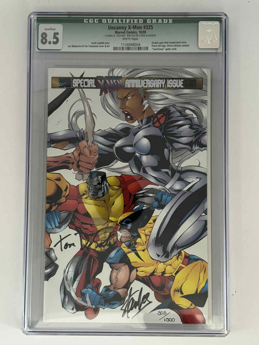 [Double Signed by Stan Lee | Tom DeSanto] Uncanny X-Men #325 CGC 8.5 Green Label Exclusive Var - for just $600! 