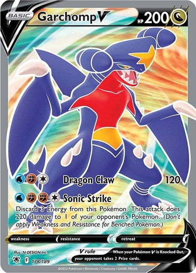 Garchomp V (Full Art) (SWSH10: Astral Radiance) Near Mint Holofoil - for just $7.20! 