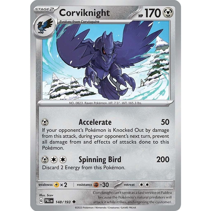 Corviknight (148/193) [Scarlet & Violet: Paldea Evolved] - Just $0.04! Shop now at Retro Gaming of Denver