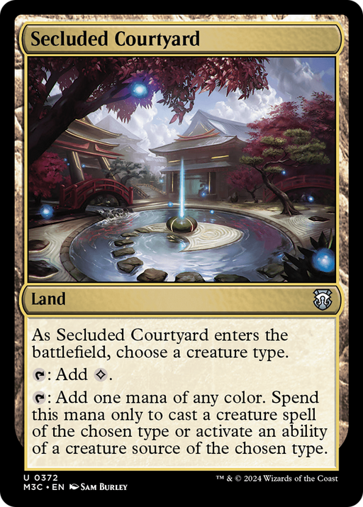 Secluded Courtyard (Ripple Foil) [Modern Horizons 3 Commander] - Just $2.25! Shop now at Retro Gaming of Denver