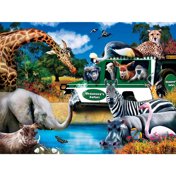 Wild & Whimsical - Watering Hole 300 Piece EZ Grip Jigsaw Puzzle - Just $14.99! Shop now at Retro Gaming of Denver