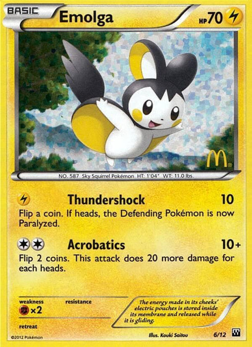 Emolga (6/12) [McDonald's Promos: 2012 Collection] - for just $4.20! 