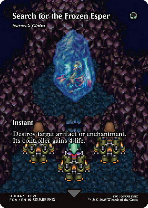 Search for the Frozen Esper - Nature's Claim (Showcase) (FCA-047) - FINAL FANTASY: Through the Ages / Search for the Frozen Esper (Borderless) Foil - for just $0.52! 