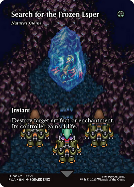 Search for the Frozen Esper - Nature's Claim (Showcase) (FCA-047) - FINAL FANTASY: Through the Ages / Search for the Frozen Esper (Borderless) Foil - for just $0.61! 