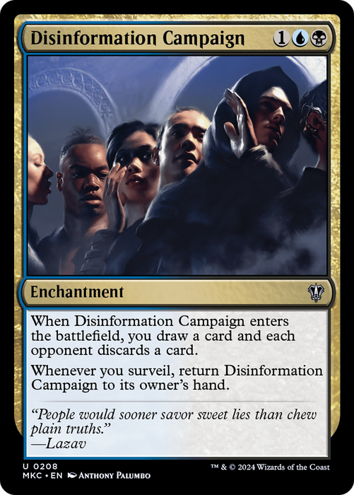 Disinformation Campaign (MKC-208) - Murders at Karlov Manor Commander - for just $0.08! 