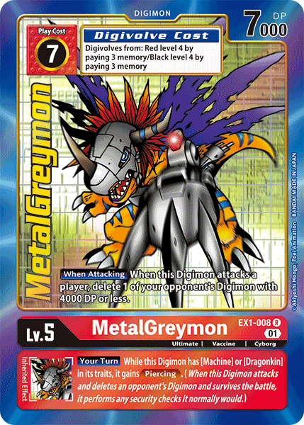 MetalGreymon [EX1-008] (Alternate Art) [Classic Collection] - Just $1.40! Shop now at Retro Gaming of Denver