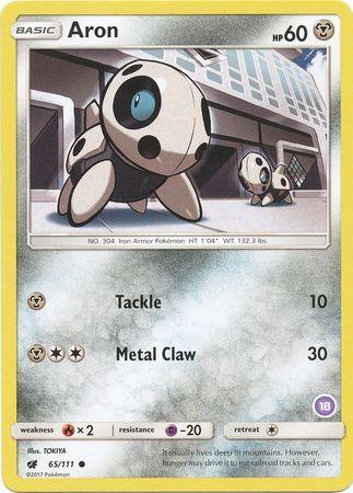 Aron (65/111) (Deck Exclusive #18) [Sun & Moon: Trainer Kit - Alolan Sandslash] - for just $0.10! 