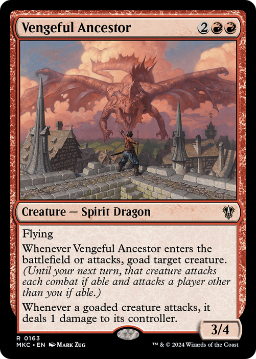 Vengeful Ancestor (MKC-163) - Murders at Karlov Manor Commander - for just $0.23! 