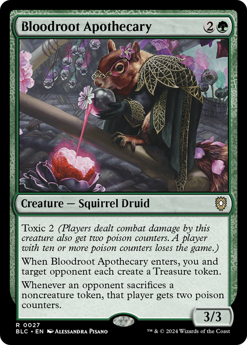 Bloodroot Apothecary (BLC-027) - Bloomburrow Commander - for just $0.22! 