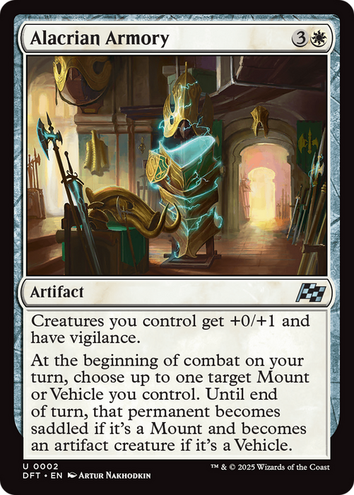 Alacrian Armory (DFT-002) - Aetherdrift Foil - for just $0.04! 