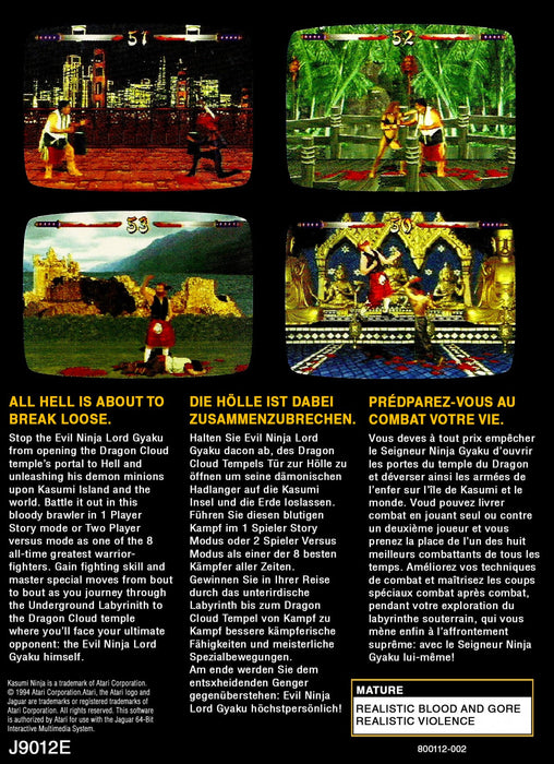Kasumi Ninja – Atari Jaguar (JAG) - for just $29.99! 