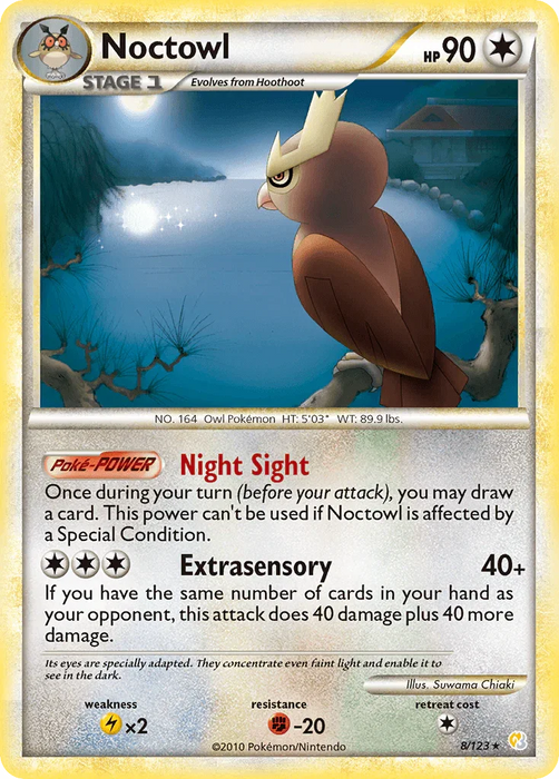 Noctowl (8/123) [HeartGold & SoulSilver: Base Set] - for just $2.90! 