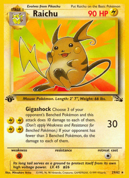 Raichu (29/62) [Fossil 1st Edition] - for just $4.65! 