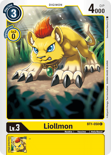 Liollmon [BT1-050] [Release Special Booster Ver.1.0] - Just $0.09! Shop now at Retro Gaming of Denver