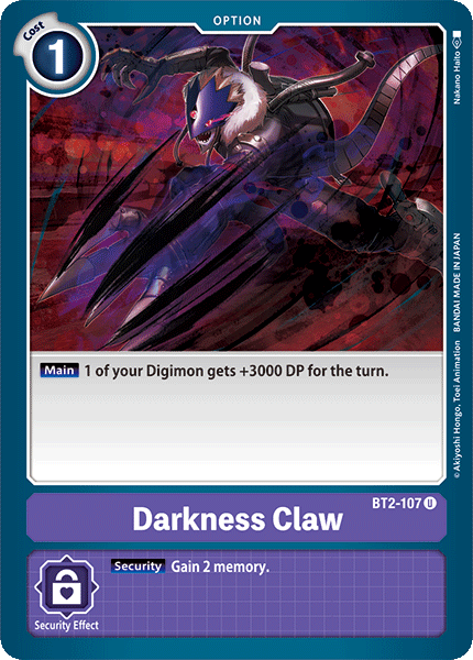 Darkness Claw [BT2-107] [Release Booster Ver.1.0] - Just $0.10! Shop now at Retro Gaming of Denver