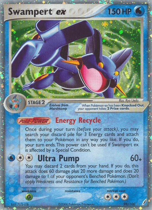 Swampert ex (98/100) [EX: Crystal Guardians] - for just $80.70! 