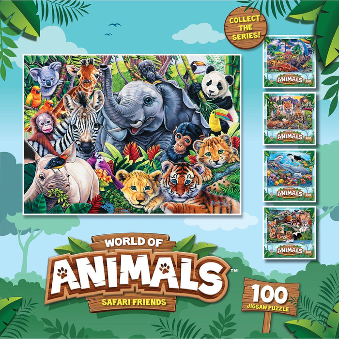 World of Animals - Safari Friends 100 Piece Jigsaw Puzzle - for just $9.99! 