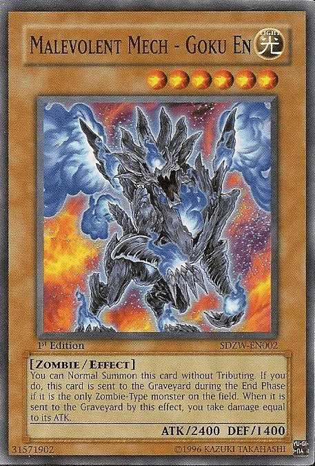 Malevolent Mech - Goku En [SDZW-EN002] Common - for just $0.15! 