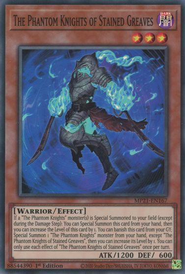 The Phantom Knights of Stained Greaves [MP21-EN167] Super Rare - for just $0.15! 