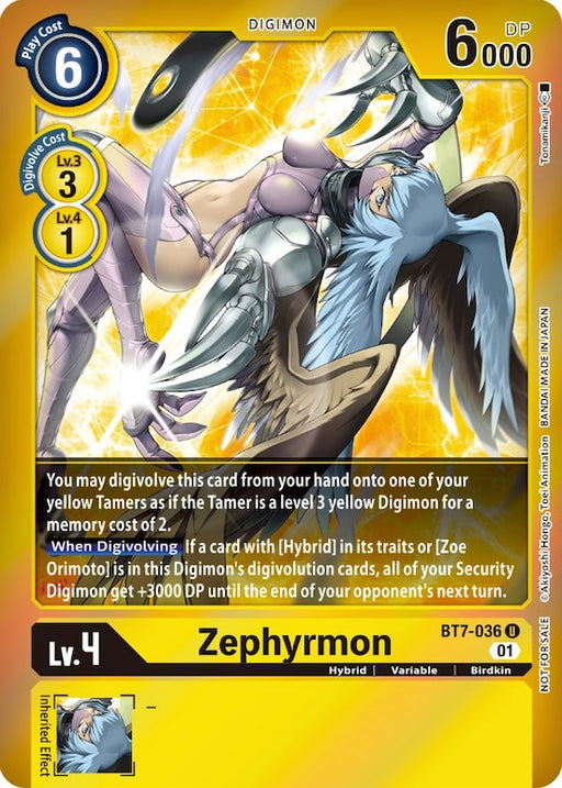 Zephyrmon [BT7-036] (Event Pack 3) [Next Adventure Promos] - Just $1.05! Shop now at Retro Gaming of Denver