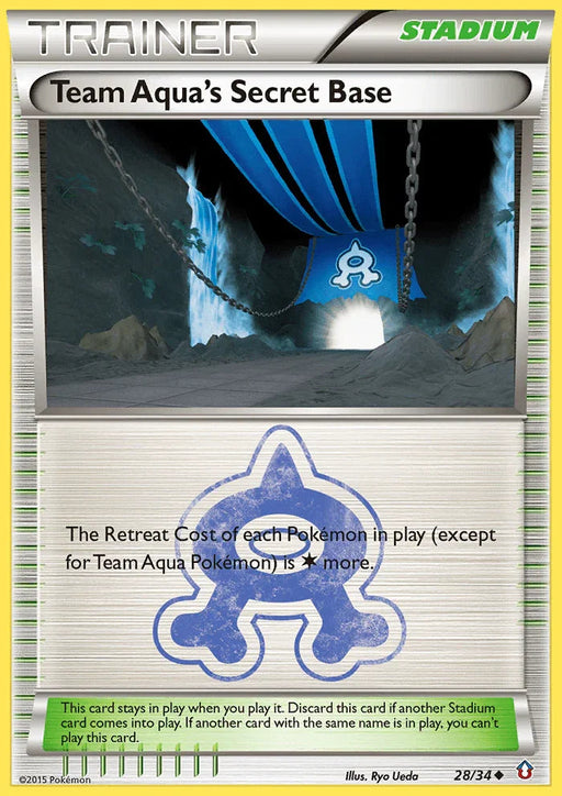 Team Aqua's Secret Base (28/34) [XY: Double Crisis] - for just $0.40! 