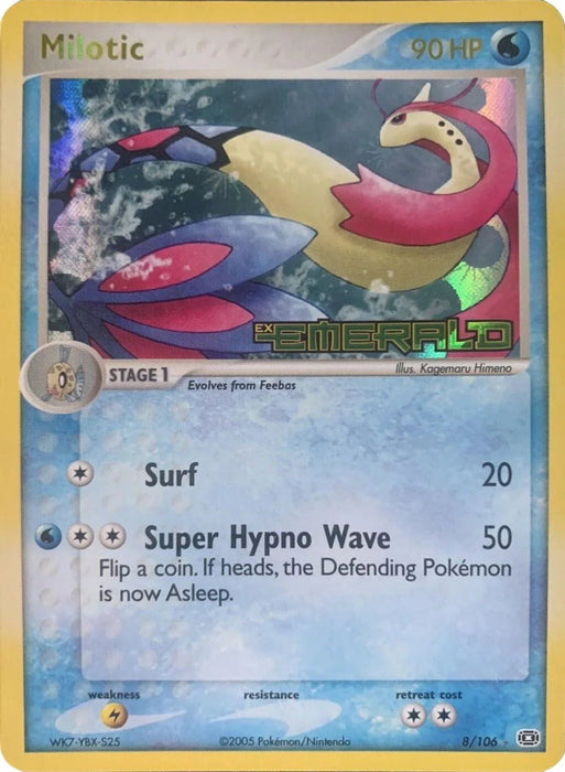 Milotic (8/106) (Stamped) [EX: Emerald] - for just $40.60! 