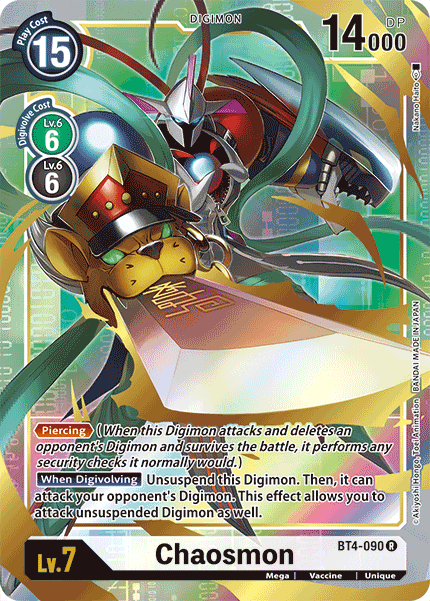 Chaosmon [BT4-090] (Alternate Art) [Great Legend] - Just $0.45! Shop now at Retro Gaming of Denver