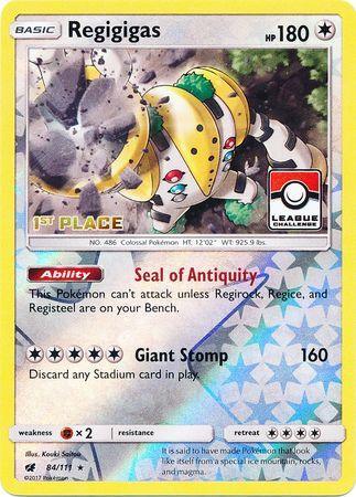 Regigigas (84/111) (League Promo 1st Place) [Sun & Moon: Crimson Invasion] - for just $7.10! 