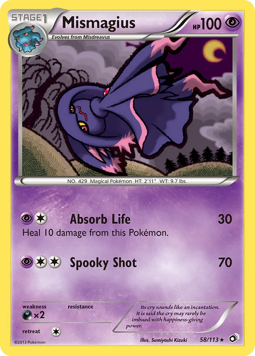 Mismagius (58/113) [Black & White: Legendary Treasures] - for just $0.30! 