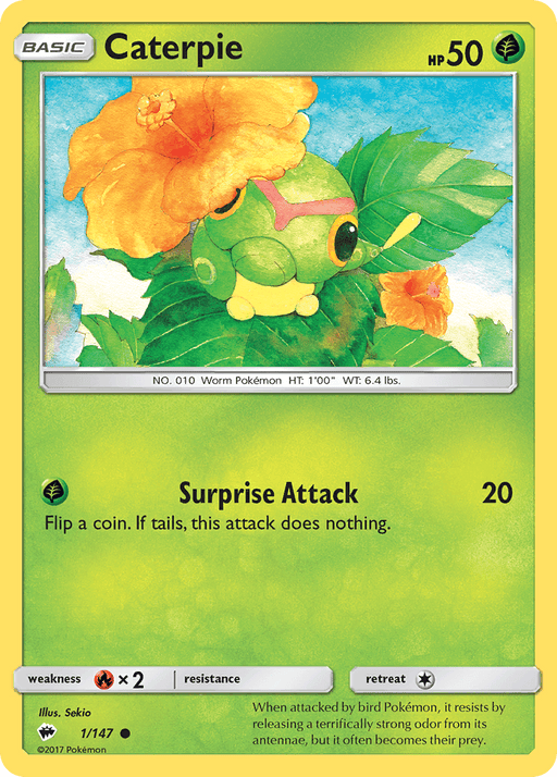 Caterpie (1/147) [Sun & Moon: Burning Shadows] - for just $0.10! 