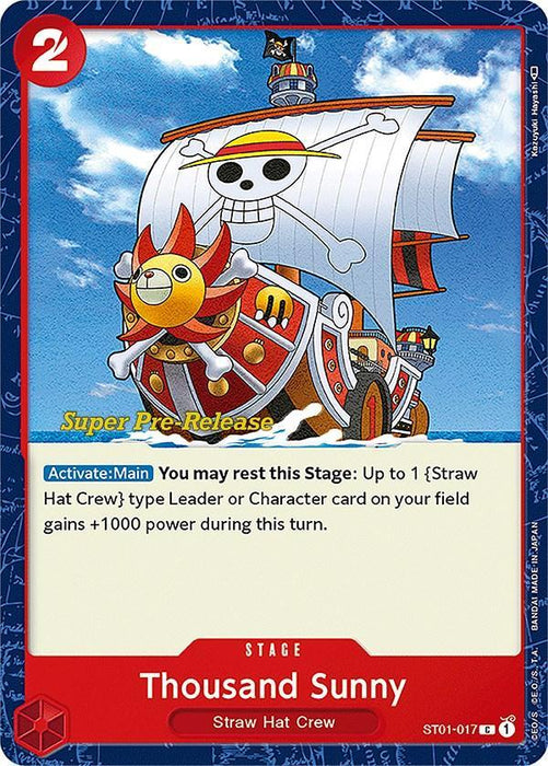 Thousand Sunny [Super Pre-Release Starter Deck: Straw Hat Crew] - for just $4.25! 