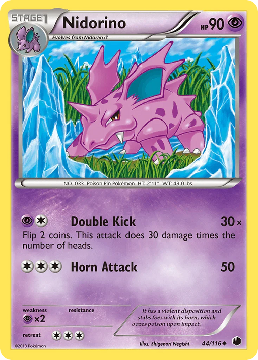 Nidorino (44/116) [Black & White: Plasma Freeze] - for just $0.20! 