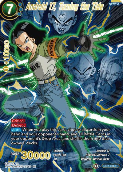 Android 17, Turning the Tide (Alternate Art) (DB2-036_R) [Special Anniversary Set 2021] - for just $0.20! 