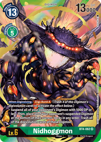 Nidhoggmon [BT4-062] (Alternate Art) [Great Legend] - Just $0.30! Shop now at Retro Gaming of Denver