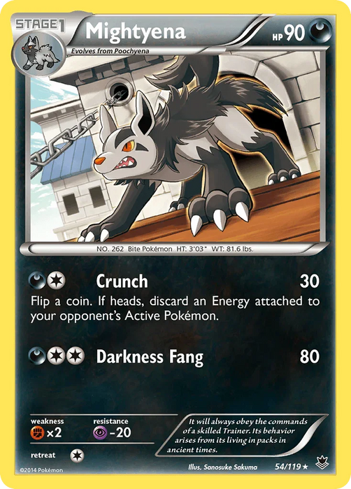 Mightyena (54/119) [XY: Phantom Forces] - for just $0.30! 