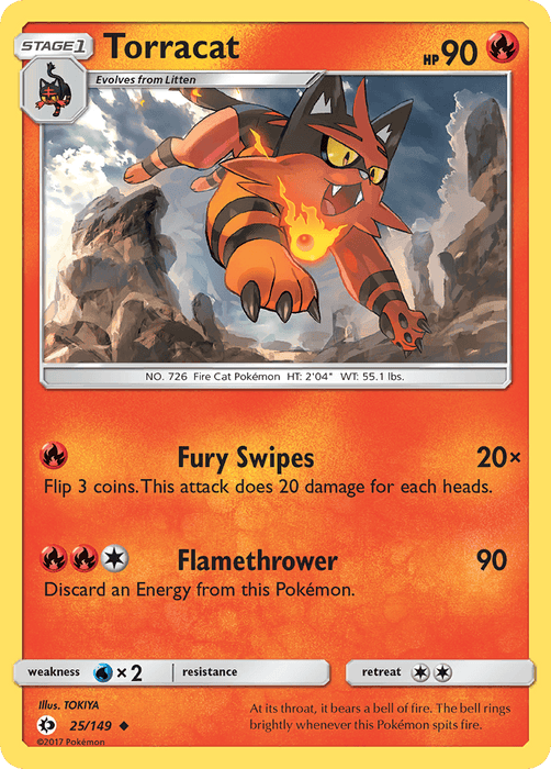 Torracat (25/149) [Sun & Moon: Base Set] - for just $0.10! 
