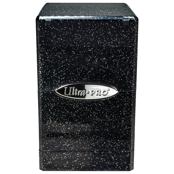 Ultra PRO: Satin Tower - Glitter Black - for just $0! 