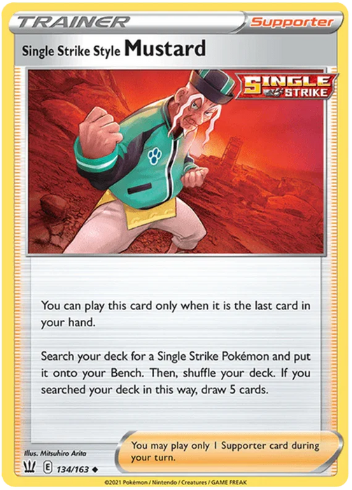 Single Strike Style Mustard (134/163) [Sword & Shield: Battle Styles] - for just $0.10! 