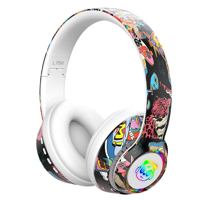 Graffiti Wireless Bluetooth Headset Mobile Phone Wireless Sports Gaming Headset - for just $71.94! 