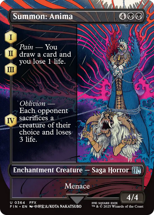 Summon: Anima (FIN-364) - FINAL FANTASY: (enchantment) (Borderless) Foil - for just $0.14! 