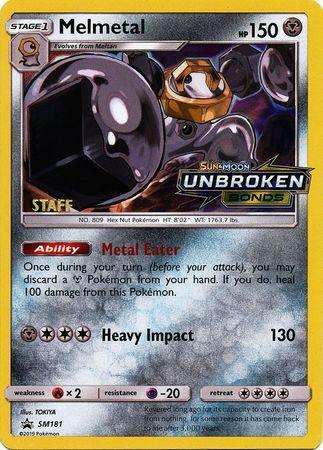 Melmetal (SM181) (Staff Prerelease Promo) [Sun & Moon: Black Star Promos] - for just $2.25! 