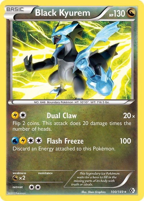 Black Kyurem (100/149) (Theme Deck Exclusive) [Black & White: Boundaries Crossed] - for just $0.65! 