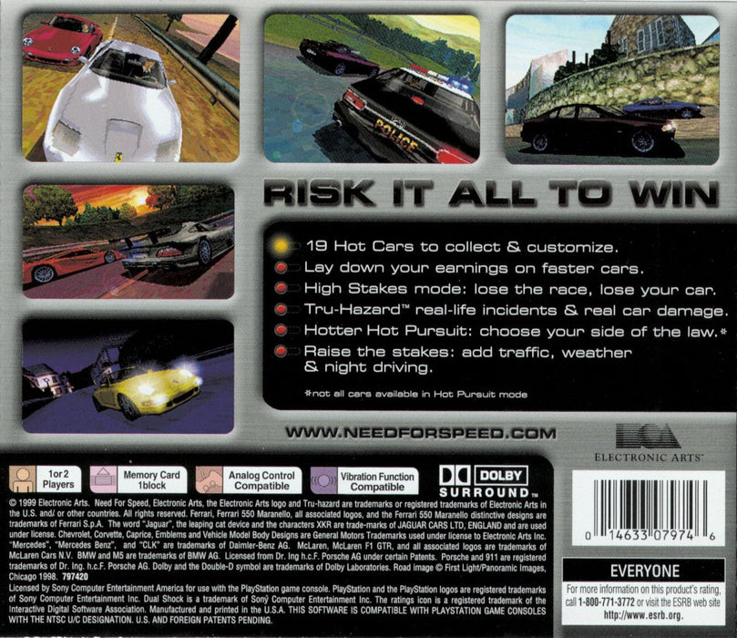 Need for Speed: High Stakes [Greatest Hits] – PlayStation 1 (PS1) - for just $10.99! 
