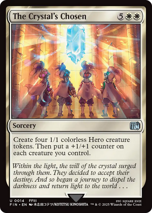 The Crystal's Chosen (FIN-014) - FINAL FANTASY Foil - for just $0.04! 